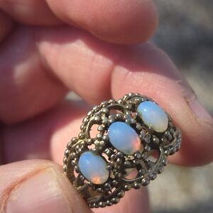 Elegant Gold Opal Ring